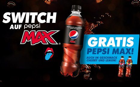 Pepsi Max (0,5 Liter) kostenlos ausprobieren