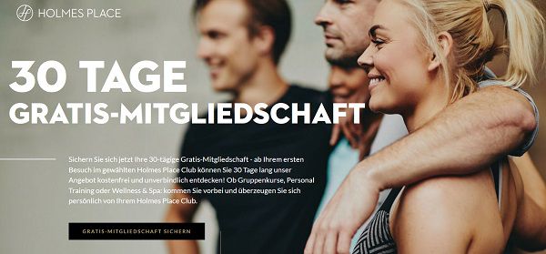 Gratis Mitgliedschaft über 30 Tage im Holmes Place Club