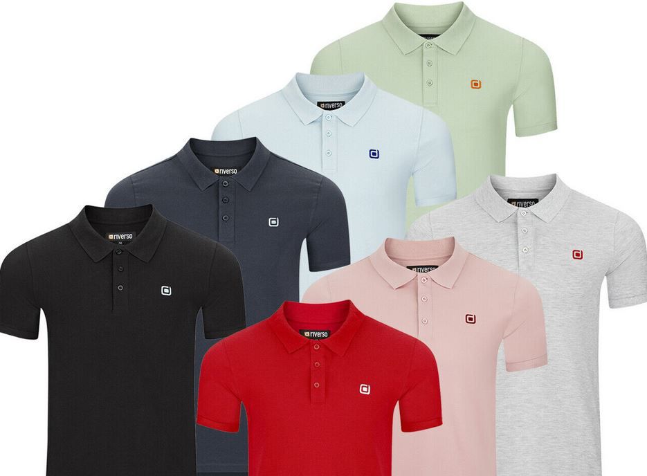 riverso Herren Poloshirts in Regular Fit bis 5XL für je 13,90€ (statt 20€)