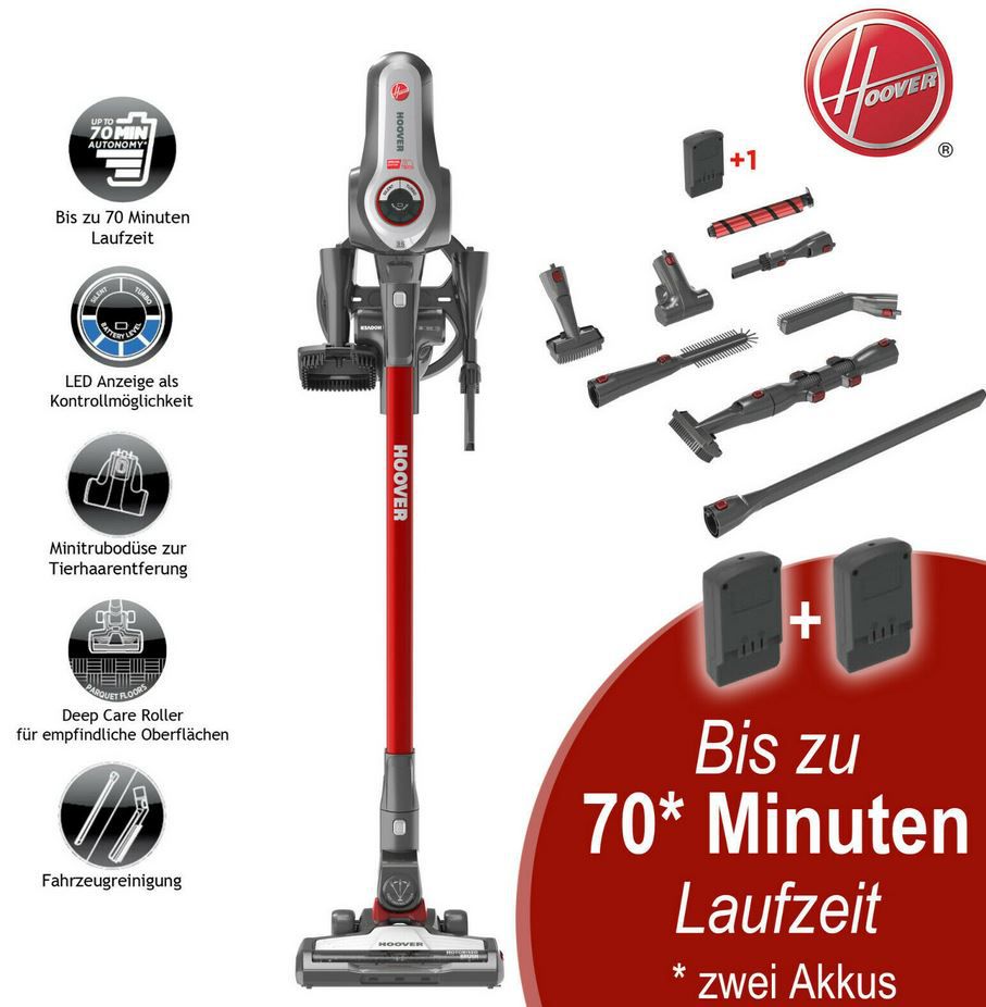 Hoover  RA22SE 011 Rhapsody Energy  Akkuhandstaubsauger (2 Akkus) für 99,90€ (statt 173€)