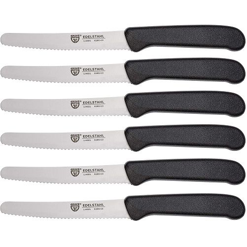 6er Pack Gräwe Tafelmesser/ Frühstücksmesser für 14,36€ (statt 20€)