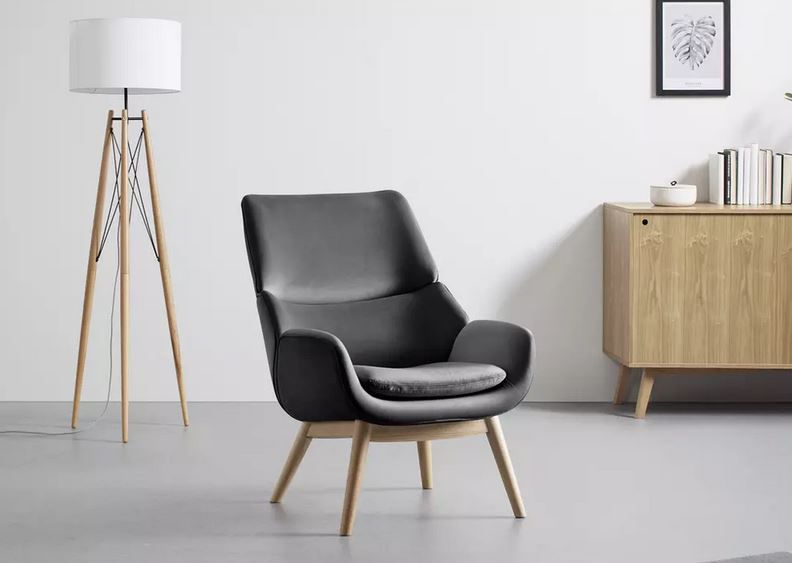 Bessagi Home Felia Loungesessel in Samtoptik für 188,30€ (statt 269€)