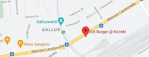 Ein Burger aus Frankfurt: Burger nach Wahl inkl. Pommes für 8€ (statt 12€)