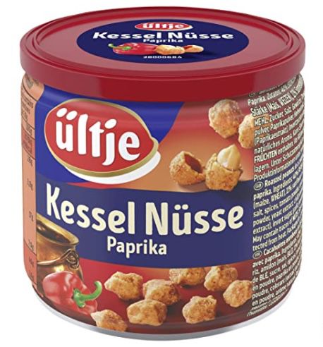 8er Pack ültje Kessel Nüsse Paprika (je 150g Dose) für 15,12€ (statt 18€)   Prime