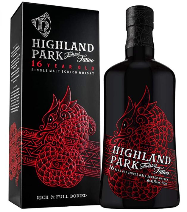 Highland Park 16 Jahre Twisted Tattoo Premium Whisky mit leichter Torfnote für 65,60€ (statt 80€)