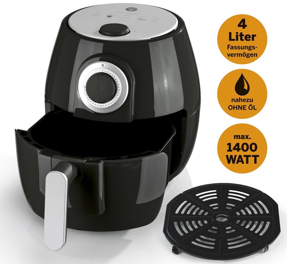 Kochwerk Airfryer mit 4 Liter für 26,91€ (statt neu 49€)   B Ware