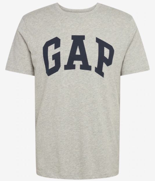 GAP V Basic Logo T Shirt in Grau für 9,90€ (statt 20€)