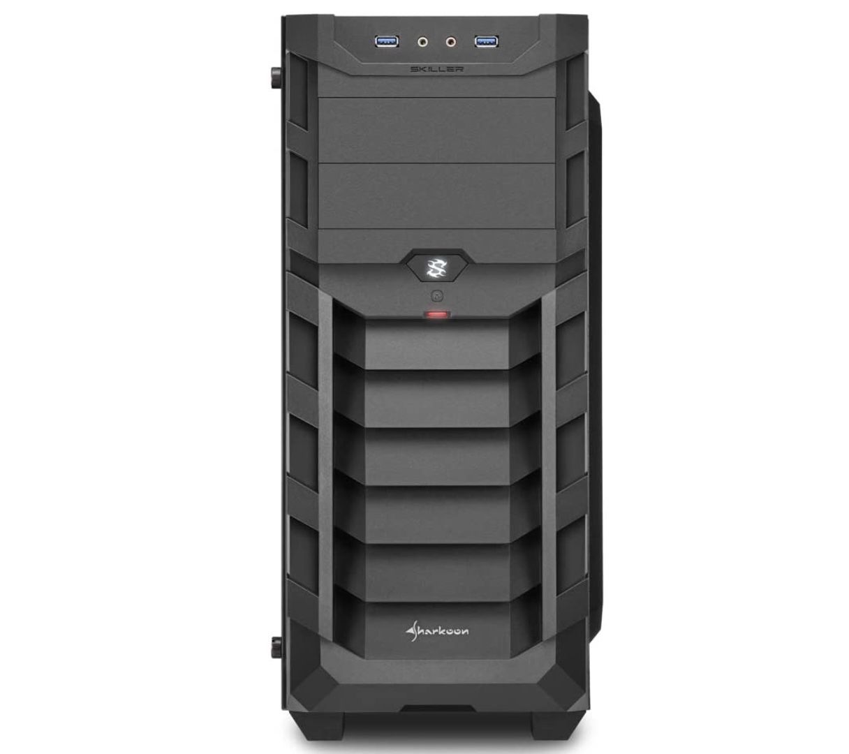 Sharkoon SKILLER SGC1 RGB Tower Gehäuse in Schwarz für 36,98€ (statt 62€)