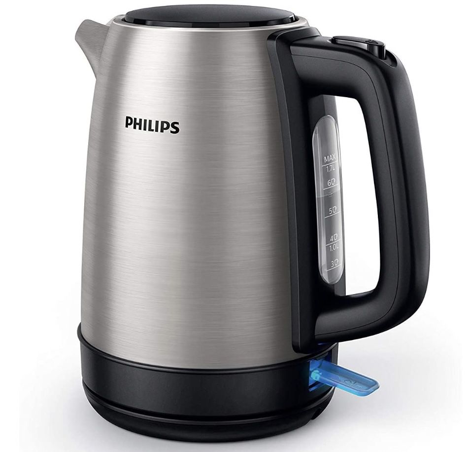 Philips HD9350/90 1.7L Wasserkocher aus Edelstahl, 2.200 W für 32,99€ (statt 37€)