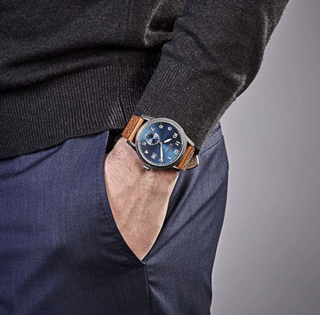 Hugo Boss 1513668 Herren Armbanduhr mit Lederarmband für 98,55€ (statt 139€)