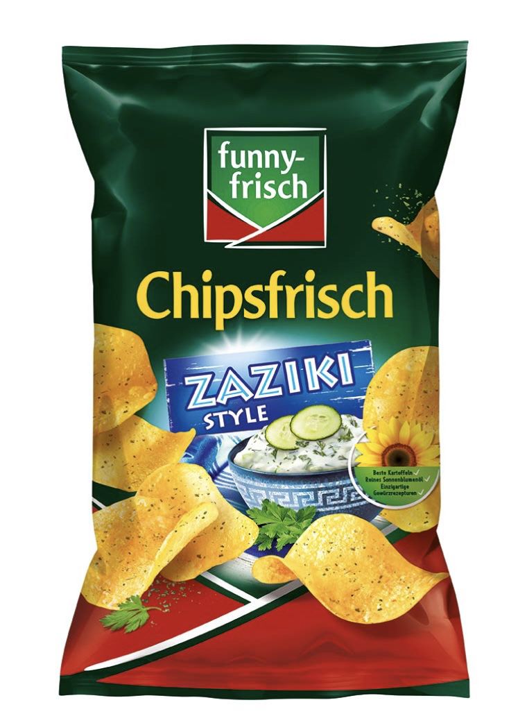 10x 150g funny frisch Chipsfrisch Zaziki Style für 10,64€ (statt 19€)