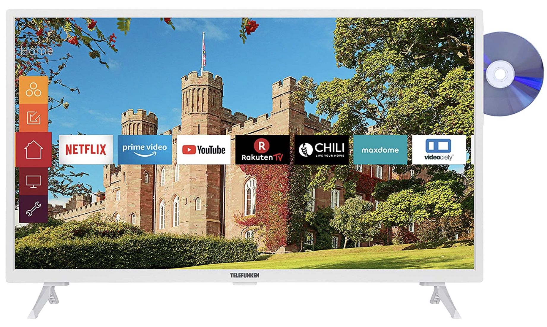 Telefunken XH32J511D W   32 Zoll HD ready Fernseher für 189,29€ (statt 267€)