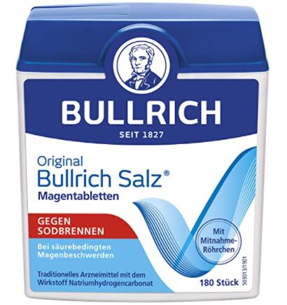 180er Pack Bullrich Salz Magentabletten gegen Sodbrennen für 3,56€ (statt 4€)