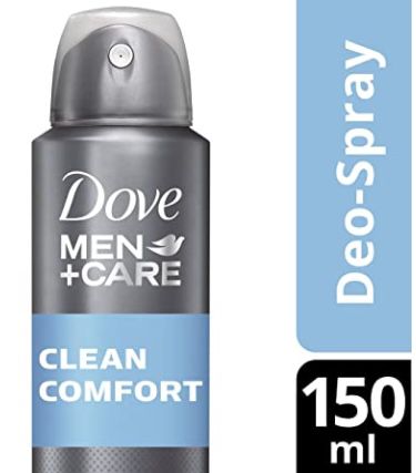 Dove Men+Care Deospray Clean Comfort Anti Transpirant für 1,34€ (statt 2€)   Prime Sparabo