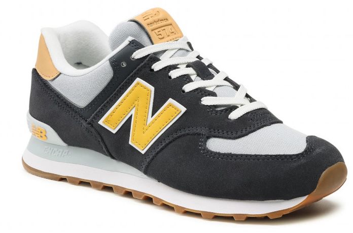 New Balance ML574NA2 in Dunkelblau/Gelb für 55€ (statt 67€)