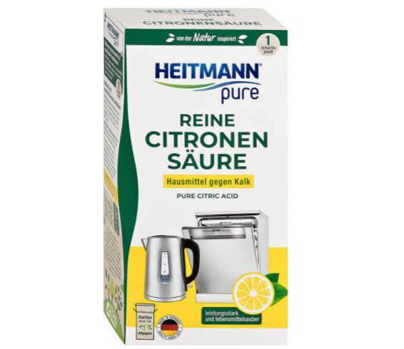 350g HEITMANN pure reine Zitronensäure ab 2,47€ (statt 3€)   Prime Sparabo