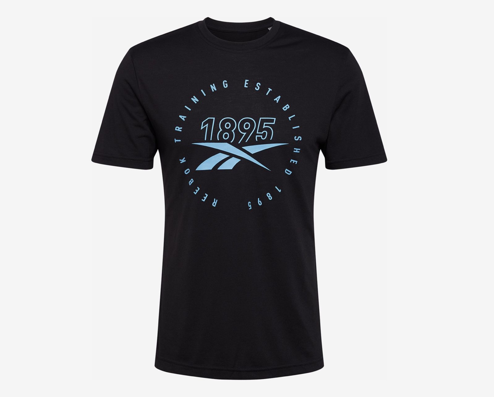 Reebok Sport T Shirt in Hellblau/Schwarz für 11,18€ (statt 18€)