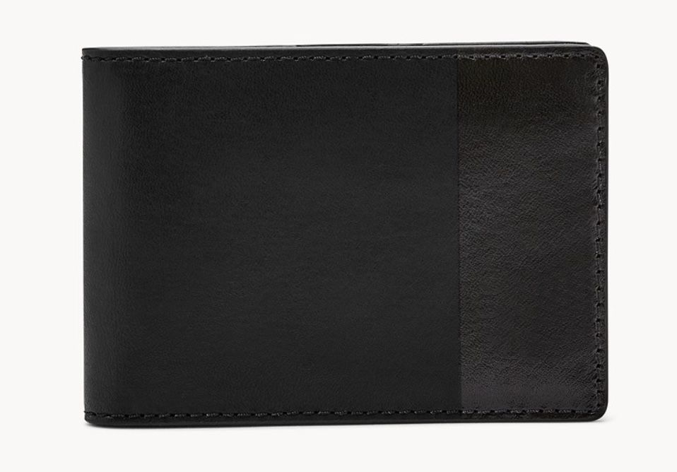 Fossil Herren Geldbörse in Schwarz für 17€ (statt 45€)