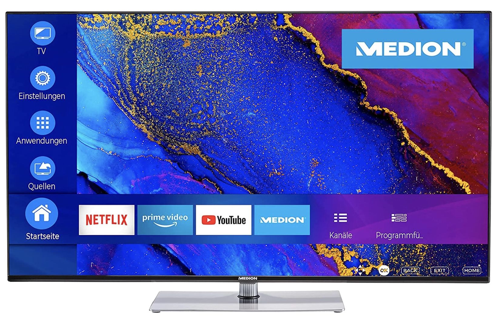 Medion X14360   43 Zoll UHD Fernseher für 279€ (statt 380€)