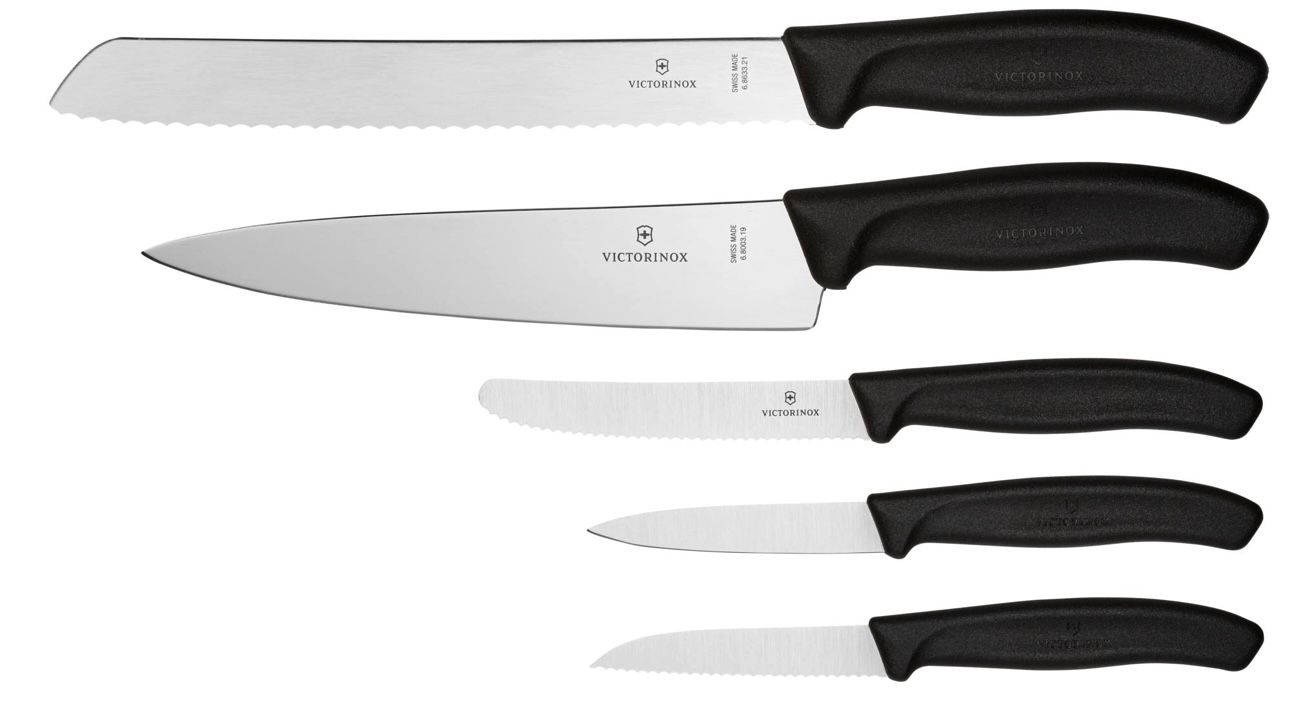 Victorinox Swiss Classic 5 teilige Küchengarnitur in Schwarz für 54,99€ (statt 71€)