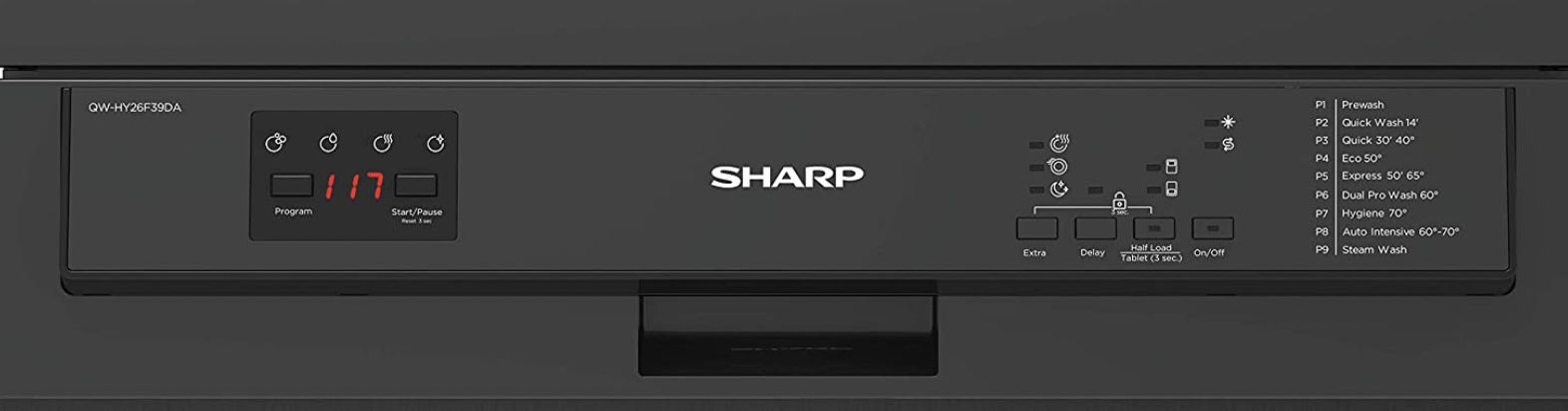 Sharp QW HY26F39DA DE Freistehender Geschirrspüler mit Dampf Funktion ab 389€ (statt 479€)