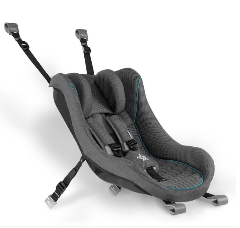 Qeridoo® Babyschale dunkelgrau für Kinderfahrradanhänger in Dunkelgrau für 98,03€ (statt 109€)