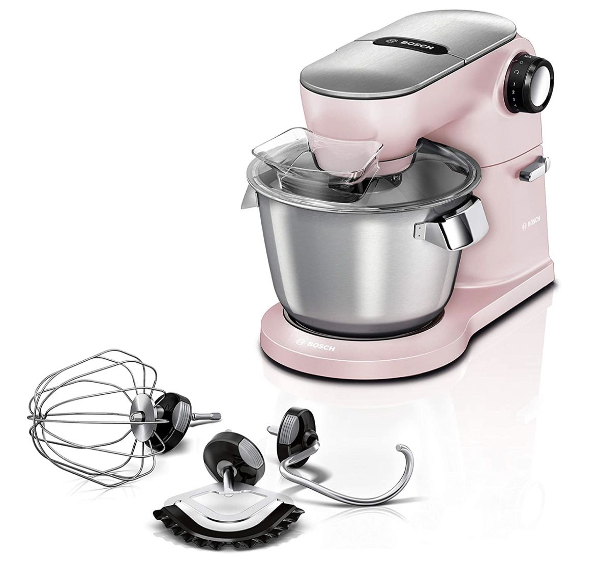 Bosch Küchenmaschine OptiMUM MUM9A66N00 mit 7 Arbeitsstufen in Rosa für 259,15€ (statt 424€)