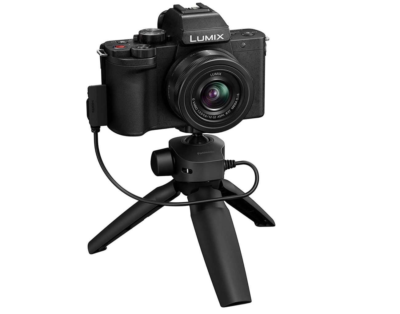 Panasonic Lumix DC G110VEG K Systemkamera mit 20 MP und 12 60mm Objektiv + DMW SHGR1 Handgriff für 503,85€ (statt 619€)