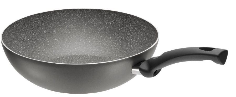 Ballarini Lucca Granitium antihaftbeschichtete Wok Pfanne mit Ø28cm in Grau für 24,99€ (statt 34€)   Prime