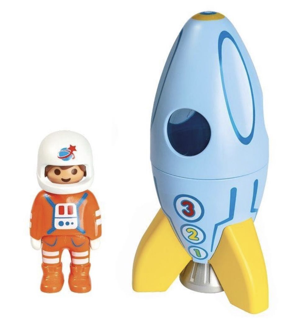 PLAYMOBIL 70186 1.2.3 Astronaut mit Rakete für 6,48€ (statt 10€)   Prime