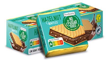 5x 9er Pack frankonia Chocolat Hazelnut Waffles ohne Zucker für 8,21€ (statt 15€)   Prime Sparabo