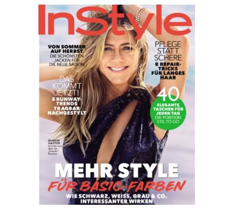 6 Ausgaben InStyle für 29,40€ + Prämie: 25€ Verrechnungsscheck