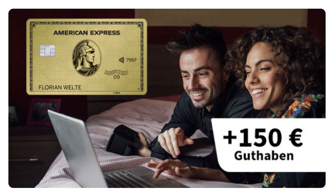 American Express Gold Card inkl. Zusatzkarte + Reiseversicherungen für 12€ mtl. + 150€ MediaMarkt Guthaben