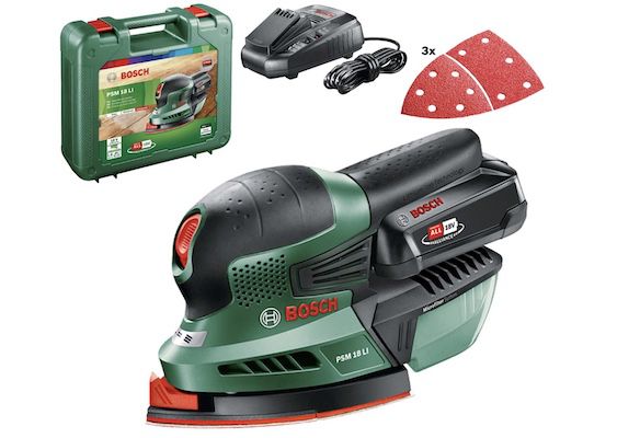 Bosch Akku Multischleifer PSM 18 LI inkl. Akku und Koffer für 69,99€ (statt 89€)