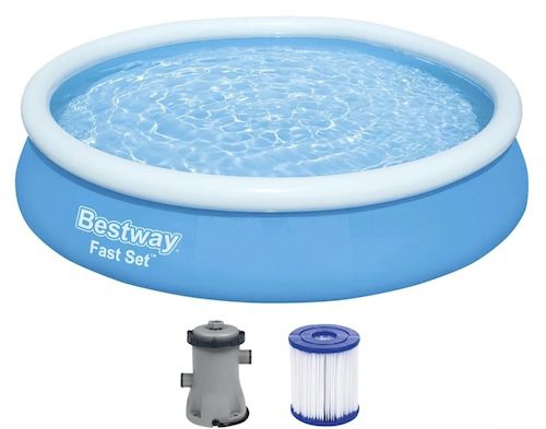💦 Bestway Fast Set Pool Set 366 x 76 cm mit Filterpumpe ab 55,94€ (statt 69€)