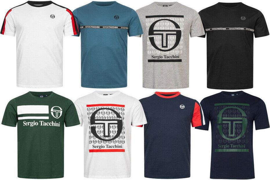 Sergio Tacchini Herren Rundhals T Shirts mit Logo Print für je 15,99€ (statt 24€)