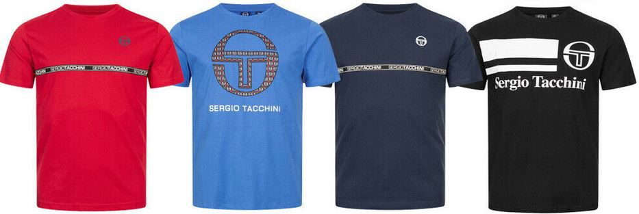 Sergio Tacchini Herren Rundhals T Shirts mit Logo Print für je 15,99€ (statt 24€)