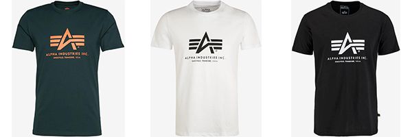 Alpha Industries T Shirt in verschiedenen Farben ab 13,52€ (statt 20€)