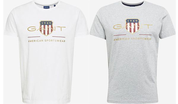 Gant   Baumwoll T Shirts in verschiedenen Farben ab 20,94€ (statt 40€)