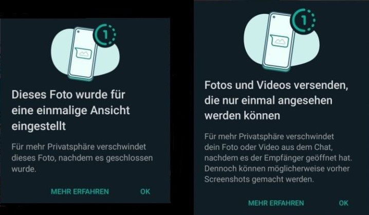 News: Whatsapp mit neuen Funktionen z.B. Einmalansicht von Nachrichten