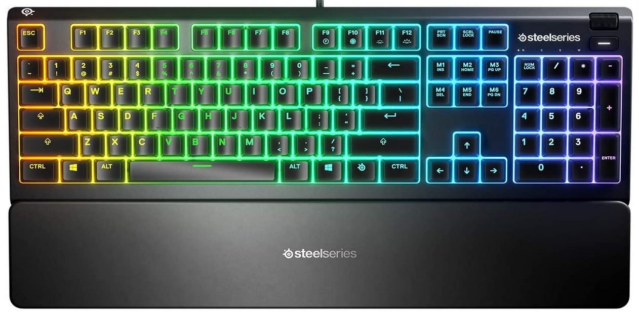SteelSeries Apex 3   Gaming Tastatur (Multimediatasten) für 59,99€ (statt 75€)