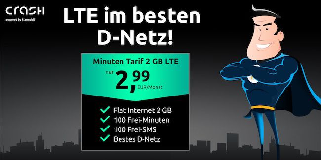 🔥 Telekom Tarif mit 100 Minuten/SMS + 2GB LTE für 2,99€ mtl.