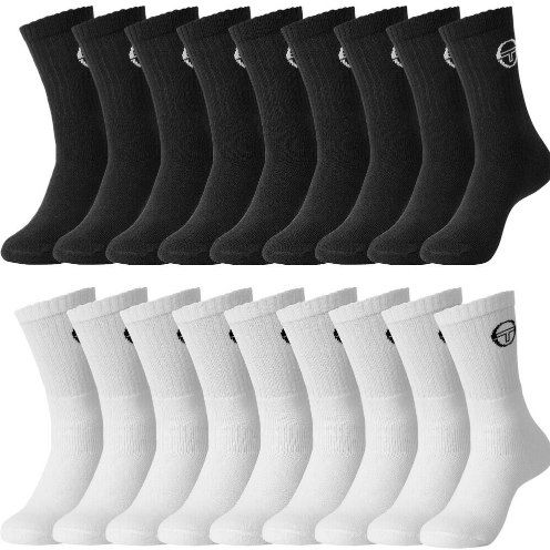 9 Paar: Sergio Tacchini Unisex Socken in verschiedenen Designs für 13,94€ (statt 28€)