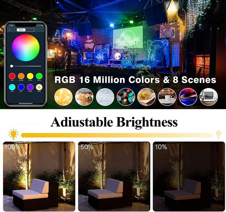 2er Pack‎ Nicetai 60W LED Strahler mit App Steuerung, Wasserdicht und RGB Beleuchtung für 44,50€ (statt 89€)