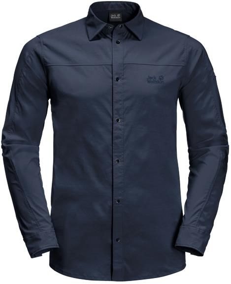 Jack Wolkskin   Kenovo LS Shirt M in Nachtblau für 42,90€ (statt 57€)