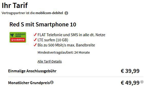Samsung Galaxy Z Flip3 5G 128GB für 99€ + Vodafone Allnet Flat mit 10GB LTE/5G für 49,99€ mtl.