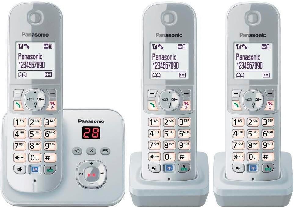 Panasonic TG6823G Trio   3 Mobilteile und Anrufbeantworter für 63,44€ (statt 73€)