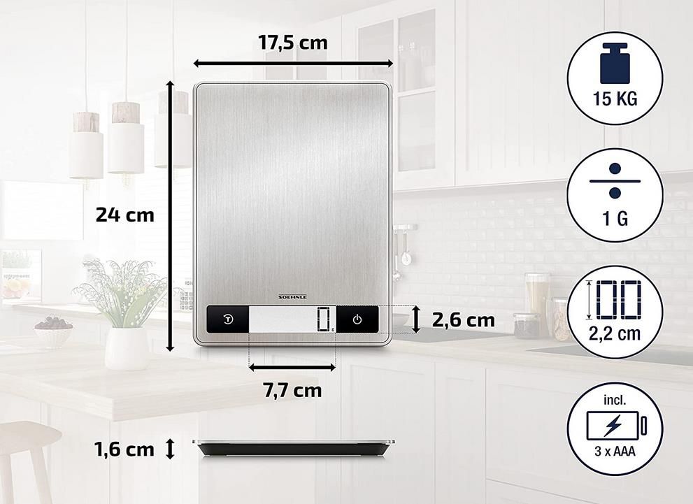 Soehnle Page Profi 200   digitale Küchenwaage aus Edelstahl für 27,49€ (statt 33€)