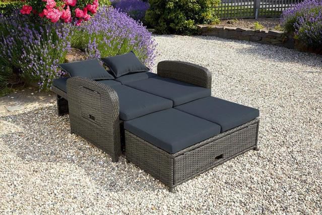 Greemotion Loungesofa Bahia in dunkelgrau für 349,99€ (statt 448€)