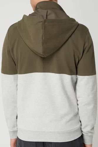 edc By Esprit Sweatjacke mit Kapuze in Khaki für 25,49€ (statt 50€)